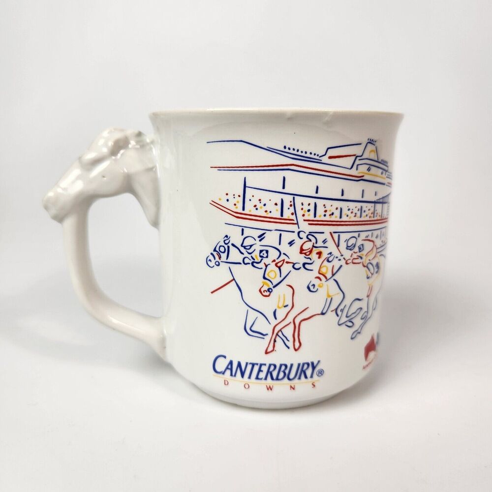 Vtg AQHA Canterbury Cup Quater Horse Equestrian Jockey Races English Stock Horse